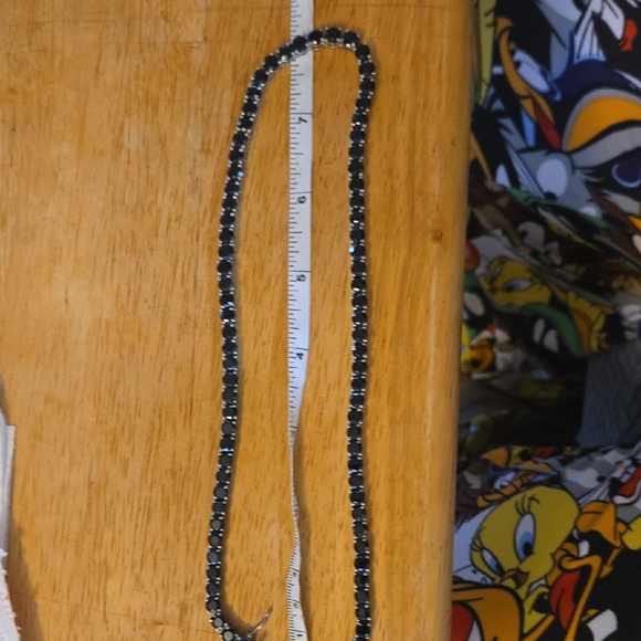 Black Onyx Spinal 925 Sterling SilverTennis 16